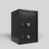762 Double-door tipping cabinet Digital Depository Safe Made of Carbon Steel Electronic Code Lock Depository Safe with Deposit Slot Depository Box for