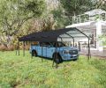 Metal Carport 12×20 Car Port, Outdoor Storage Heavy Duty Metal Canopy Multi-Use Garage Shed for Car and Truck