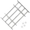 Adjustable Security Grille for Windows with 4 Crossbars 19.7"-25.6"
