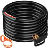 VEVOR 25Ft 50Amp Generator Extension Cord 6 Gauge STW 6/3+8/1 Generator Cord Generator Power Cord N14-50P to Bare Wire Cut Wire Cord Extension Power C