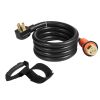 VEVOR Generator Cord, 30' Generator Power Cord w/ Plug in & Out Pin of Inlet Box Side, 50AMP SS2-50R/CS6375 Style Inlets Cable, 12000W Extension Cord