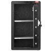 VEVOR Single Door 4.0 cu.ft Safe Box with Key Lock Password & Fingerprint Black, organize cash, passports, jewelry, gold, watches and documents