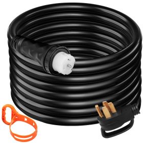 VEVOR 20Ft 50 Amp Generator Extension Cord STW 6/3 + 8/1 Generator Cord 125V 250V Generator Power Cord N14-50P & SS2-50R & CS6364 Twist Lock Connector