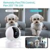 Pet Camera, 2K HD Dog Camera with Mobile APP, 360° Pan/Tilt View Puppy Camera, MagivPix Night Vision, Motion Tracking Alert with Cloud/Local SD