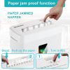 Woolsche Paper Shredder, P-5 Security Level, 5-Sheet Micro Cut with 3.43-Gallon Basket, Durable & Fast with Jam Proof System