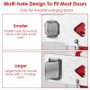 2Pcs Portable Travel Door Lock Home Hotel Apartment Security Lock Anti Theft Security Tool Door Safety Latch Lock