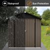 Out storage sheds 4ft×6ft Apex roof Brown + Black