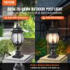 VEVOR 2 PCs Dusk to Dawn Outdoor Lamp Post Light Fixture 20.87in Pole Pier Mount