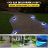 VEVOR Driveway Lights 4-Pack, Solar Driveway Lights with Switch Button, Solar Deck Lights Waterproof