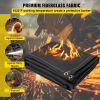 VEVOR Fire Blankets, 2 Pack Welding Blankets, 8' x 10' Fire Suppression Blanket, 1022°F Flame Retardant Blanket, Black Fire Emergency Blankets
