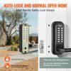 VEVOR Mechanical Keyless Entry Door Lock, 14 Digit Keypad, Double-sided Embedded Outdoor Gate Door Locks Set with Handle and Keypad