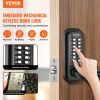 VEVOR Mechanical Keyless Entry Door Lock, 14 Digit Keypad, Embedded Outdoor Gate Door Locks Set with Keypad and Handle, Water-proof Zinc Alloy