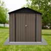 Out storage sheds 4ft×6ft Apex roof Brown + Black