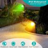 4Pcs Landscape Lights Color Changing Landscape Spotlight IP65 Waterproof RGBW LED Colorful Stake Light with Remote Control 16 Color 4 Dynamic Light Mo